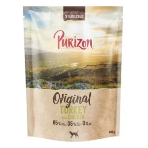Purizon Sterilised Adult com peru e frango - sem cereais