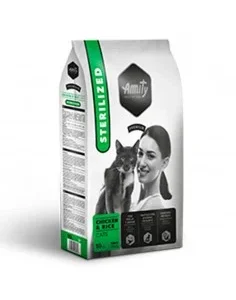 Ração Amity Premium para Gatos Esterilizados (Chiken & Rice)