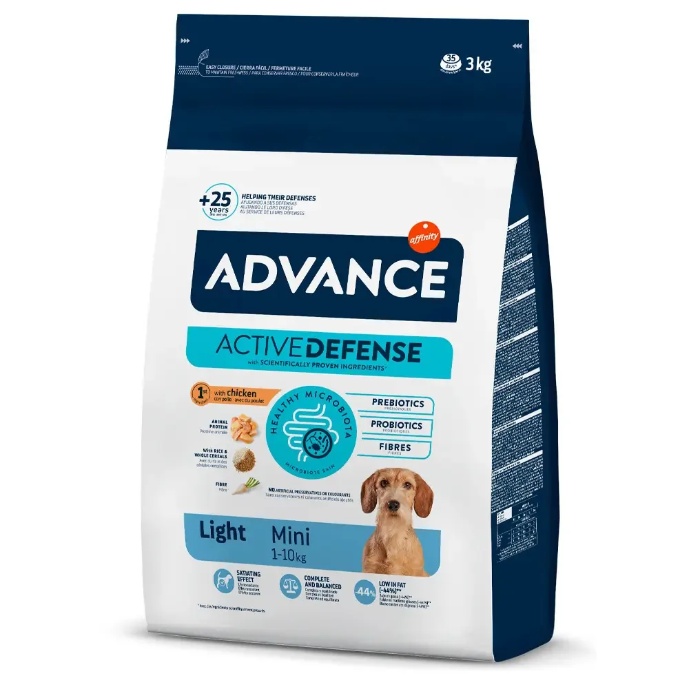 Ração para cães Advance Dog Mini Light Chicken & Rice 3 kg