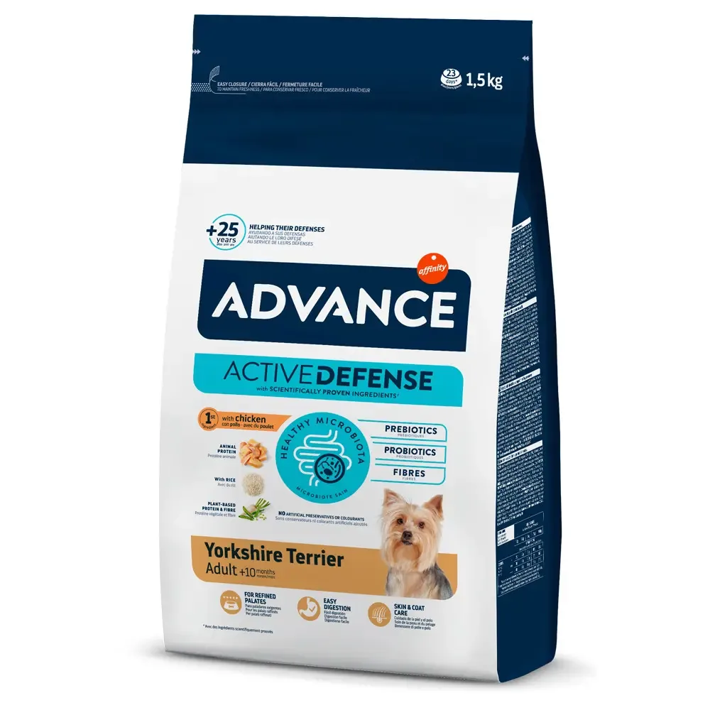 Ração para cães Advance Dog Yorkshire Adult Chicken & Rice 1.5 kg