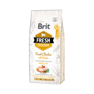 Ração para cães Brit Fresh Dog Adult Great Life with Chicken & Potato
