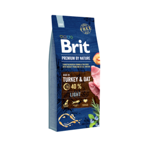 Ração para cães Brit Premium by Nature Light Turkey & Oat – 15 kg