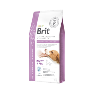 Ração para cães Brit Veterinary Diet Dog Ultra-Hypoallergenic Grain-Free Insect & Pea – 12 kg