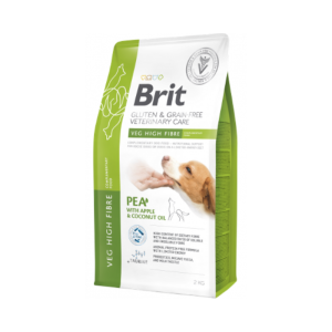 Ração para cães Brit Veterinary Diet Dog Veg High Fibre Gluten & Grain-Free Pea with Apple & Coconut Oil 2 kg