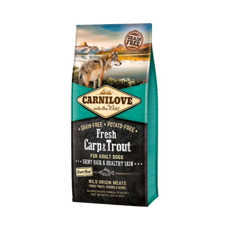 Ração para cães Carnilove Grain-Free Fresh Carp & Trout Adult Dog