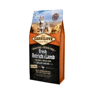 Ração para cães Carnilove Grain-Free Fresh Ostrich & Lamb Adult Small Dog