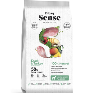 Ração para cães Dibaq Sense Grain Free DUCK & TURKEY (LIGHT & SENIOR)