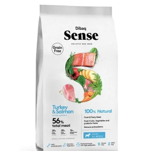 Ração para cães Dibaq Sense Grain Free TURKEY & SALMON (PUPPY)