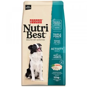 Ração para cães Picart Nutribest High Premium Adult Activity Chicken & Rice 15 kg