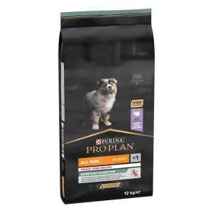 Raçao para cães Purina Pro Plan Dog Grain-Free All Sizes Puppy Sensitive Digestion Turkey 12 kg
