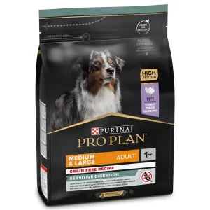 Ração para cães Purina Pro Plan Dog Grain-Free Medium & Large Adult Sensitive Digestion Turkey