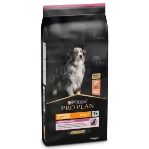 Ração para cães Purina Pro Plan Dog Sensitive Skin Medium & Large Adult 7+ Salmon 14 kg