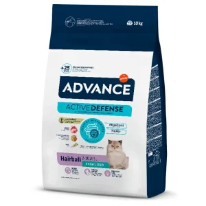 Ração para gatos Advance Cat Sterilized Hairball Turkey & Barley 10 kg