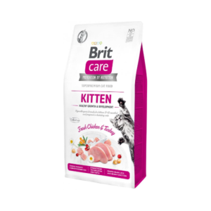Ração para gatos Brit Care Cat Grain Free Kitten Healthy Growth & Development Turkey & Chicken