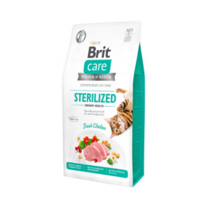 Ração para gatos Brit Care Cat Grain Free Sterilised Urinary Health Chicken & Peas