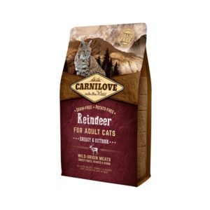 Ração para gatos Carnilove Grain-Free Cat Adult Energy & Outdoor Reindeer
