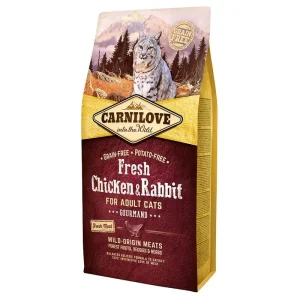 Ração para gatos Carnilove Grain-Free Fresh Chicken & Rabbit Adult Cat Gourmands
