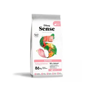 Ração para gatos Dibaq Sense Cat Grain Free Kitten (PAVO&SALMON)