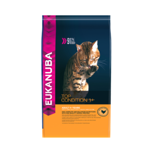 Ração para gatos Eukanuba Cat Adult Top Condition 1+ Chicken & Liver