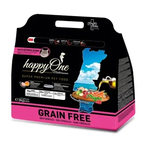 Ração para gatos HappyOne Mediterraneum Cat Sterilized Sardine
