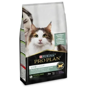 Ração para gatos Purina Pro Plan Cat Liveclear Sterilised Adult Turkey