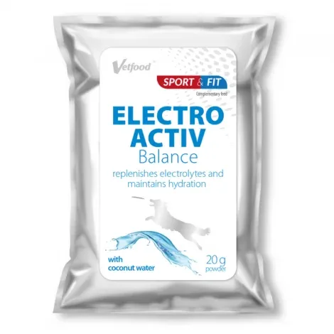 Reforço de hidratação para cães e gatos – Electroactiv Balance – VetFood – Quantidade: 20 g