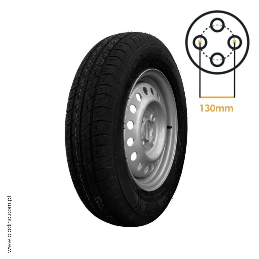 Roda 135/80×13 4 Furos Perf. 130mm - Image 2