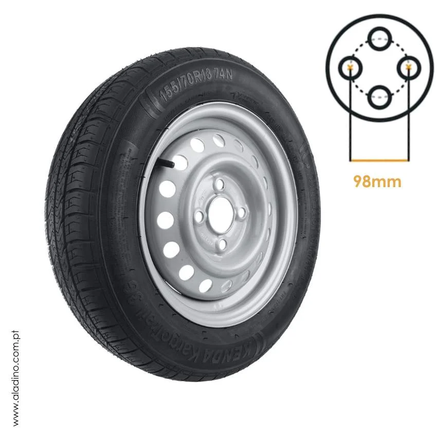Roda 155/70×13 4 Furos Perf.98mm - Image 2