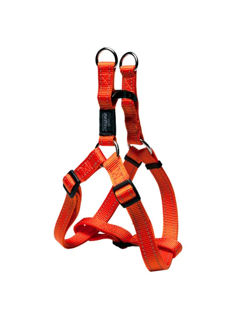 Rogz Utility Step-In Laranja – Peitoral step-in refletor para cães