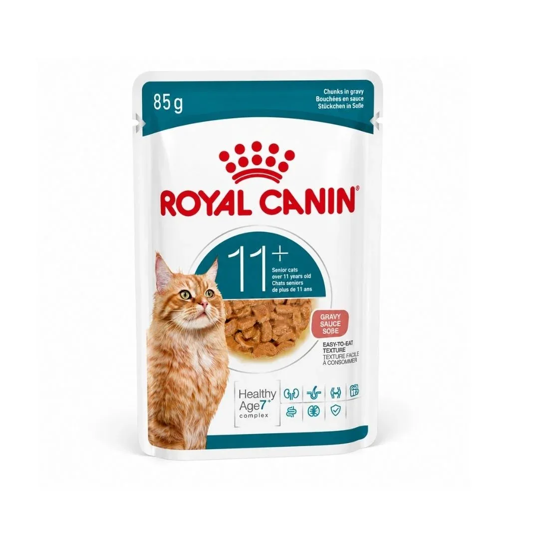 Royal Canin Ageing 11+ Gravy – Alimento húmido para gatos seniores