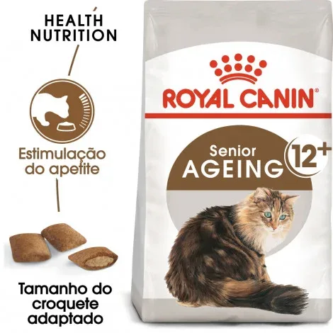 Royal Canin Ageing 12+ – Ração seca para gato sénior – Quantidade: 4 kg