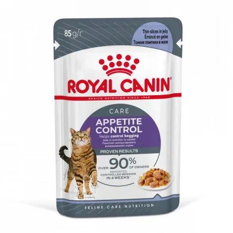 Royal Canin Appetite Control Care – Alimento em geleia para gato adulto para controlo do apetite – Quantidade: 85 g