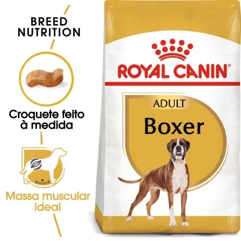 Royal Canin Boxer Adult – Ração seca para cão de raça – Quantidade: 12 kg