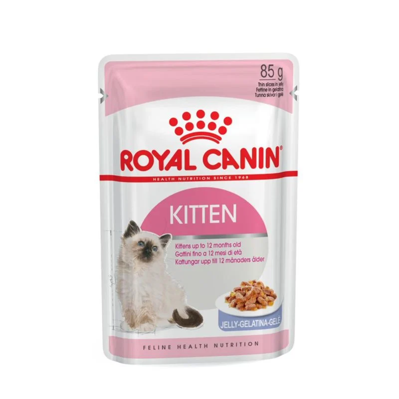 Royal Canin Kitten – Alimento húmido pedaços em geleia para gatinhos