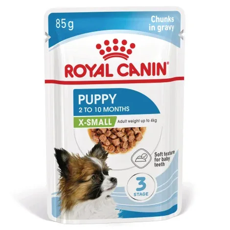 Royal Canin Puppy X-Small – Alimento em molho para cachorro de porte muito pequeno – Quantidade: 85 g