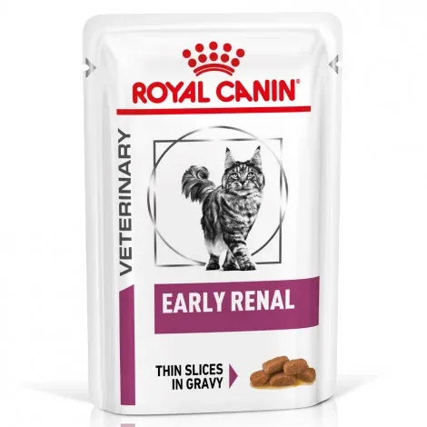 Royal Canin VET Early Renal – Alimento em molho para gato adulto com doença renal precoce – Quantidade: 85 g