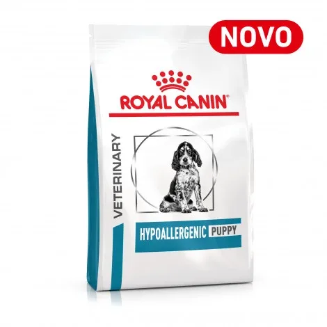 Royal Canin VET Hypoallergenic Puppy – Ração seca para cachorro com alergias alimentares – Quantidade: 3,5 kg