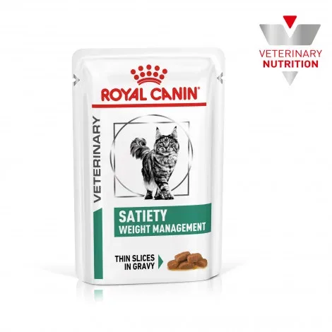 Royal Canin VET Satiety – Alimento em molho para gato com excesso de peso – Quantidade: 85 g