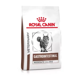 Royal Canin Veterinary Feline Gastrointestinal Moderate Calorie GIM35 para gato adulto com problemas digestivos