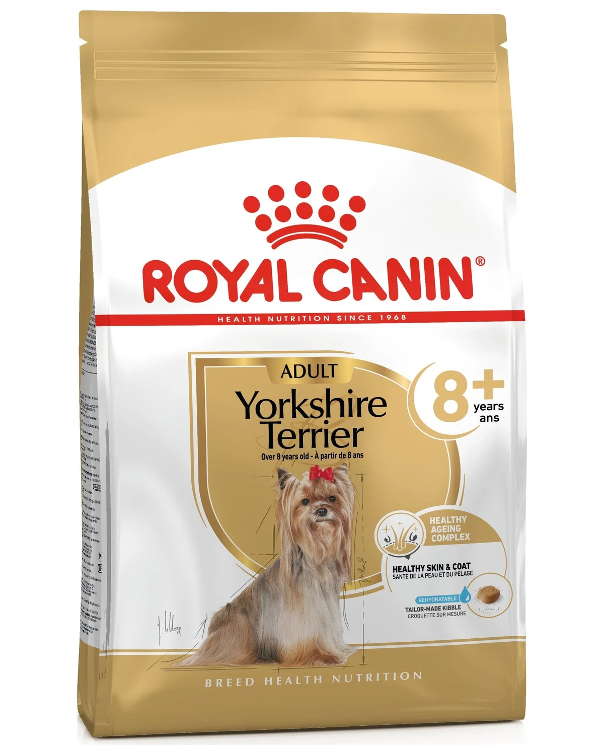 Royal Canin Yorkshire Terrier 8+ – Ração seca para Yorkshire Terrier com mais de 8 anos – 1,5 kg