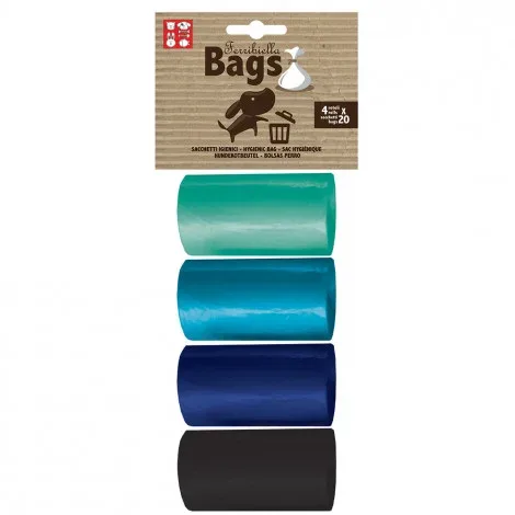 Sacos coloridos para dejetos de cães – Ferribiella – Cor do Produto: Azul
