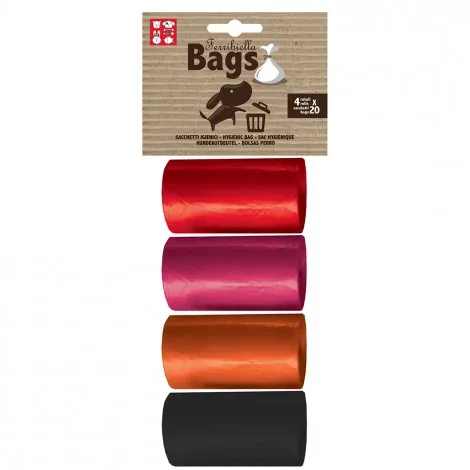 Sacos coloridos para dejetos de cães – Ferribiella – Cor do Produto: Rosa