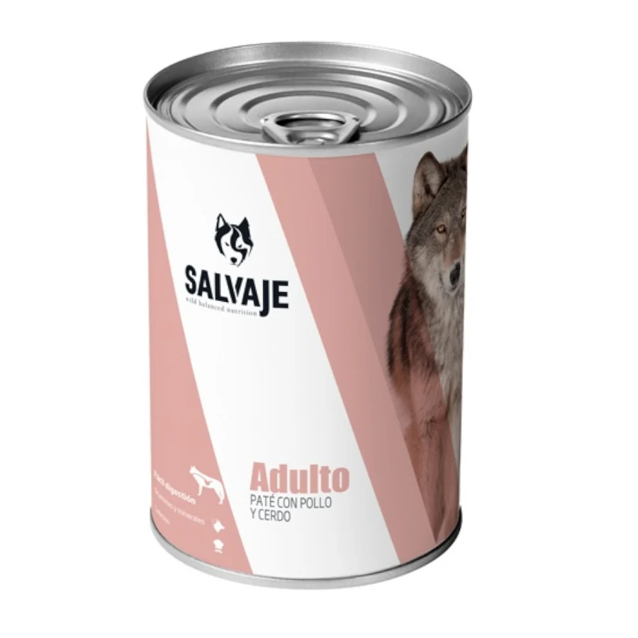 Salvaje Adulto Alimento húmido de frango e Porco em lata para cães Pack Poupança!