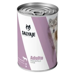 Salvaje Adulto Frango e Atum patê em lata para cães
