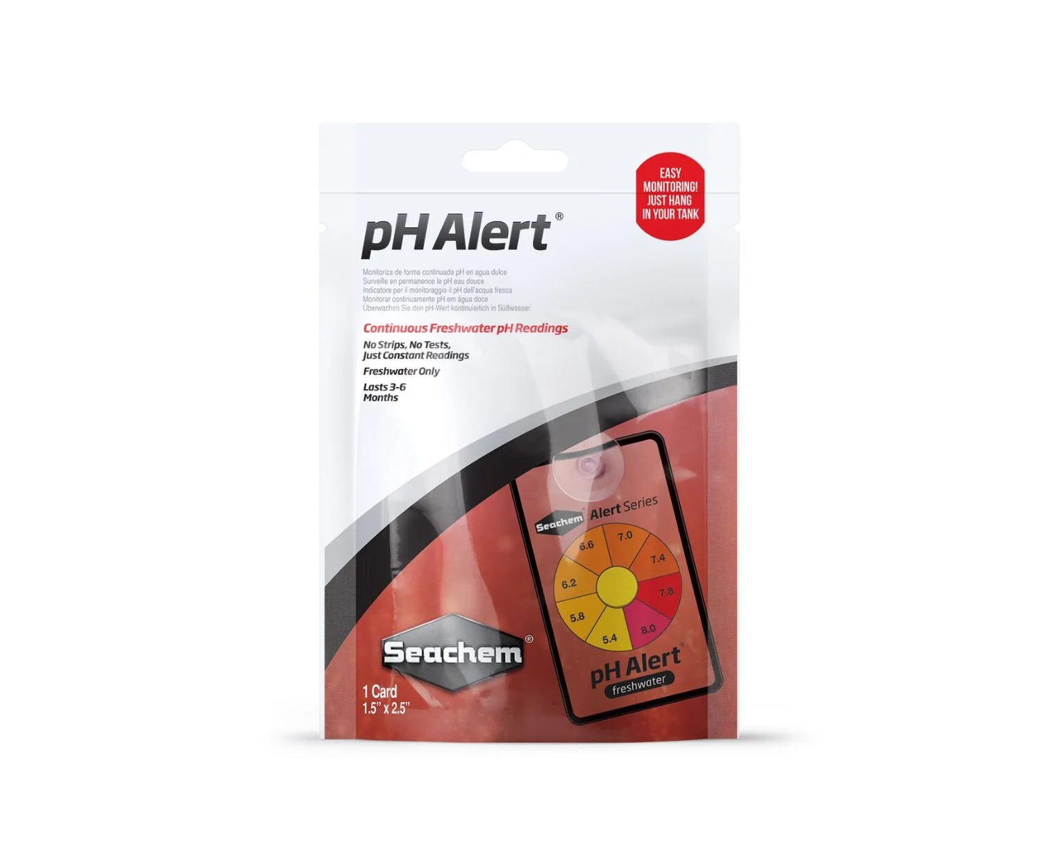 Seachem pH Alert — Indicador Contínuo de pH para Aquário