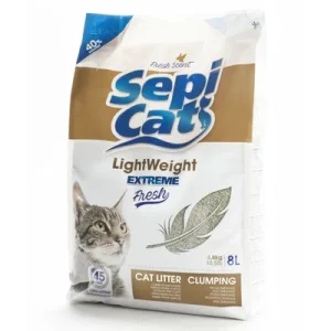 Sepicat LightWeight Extreme Fresh areia aglomerante para gatos