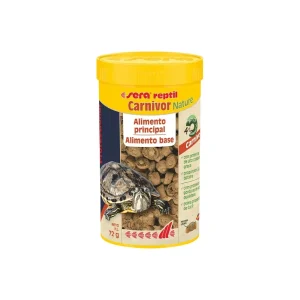Sera Reptil Professional Carnivor Nature alimento de dois componentes para répteis carnívoros tais como tartarugas aquáticas