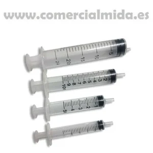 Seringa descartável de plástico