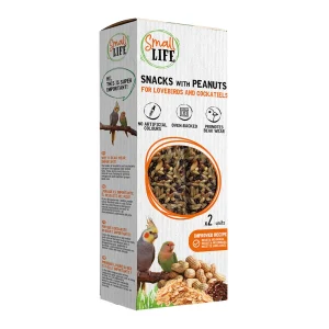 Small Life Barritas Snack com Amendoins para agapornis e caturras
