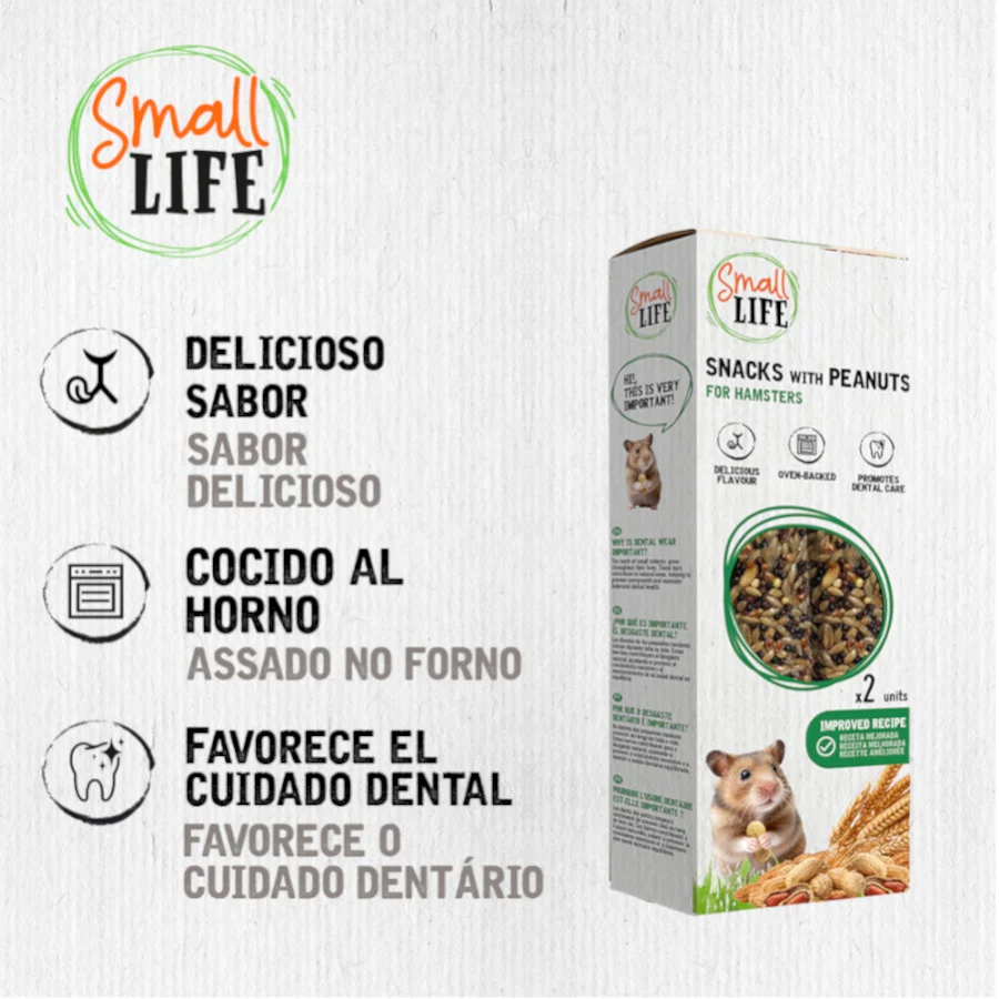 Small Life Barritas Snack com Amendoins para hamsters - Image 2